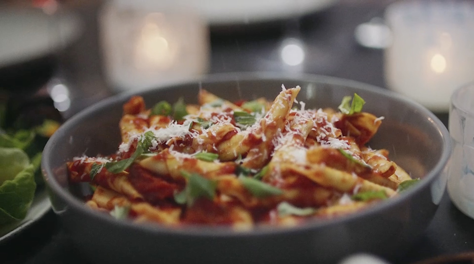 Pasta in plate